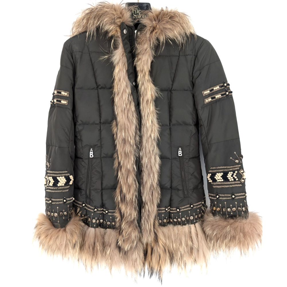 True vintage. RARE Bogner Jacket with Fur Trim - Picture 12 of 16